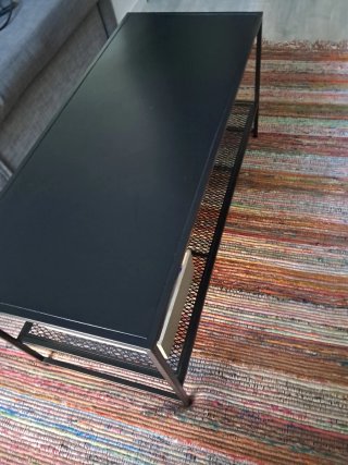 Mesa centro Sklum metal negro.