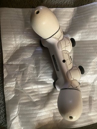Mando PS4 (PlayStation 4) Blanco Agrietado