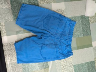 Pantalón corto azul Benetton niño XL