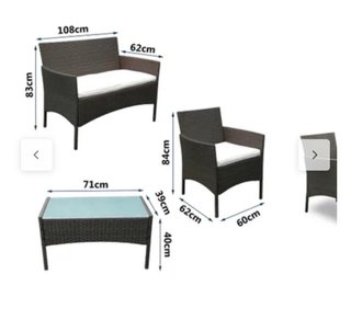 Conjunto Terraza beige