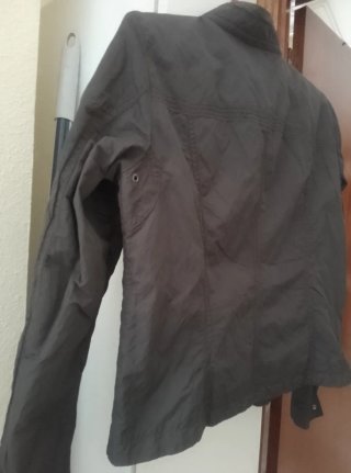 Cazadora-parka unisex marrón