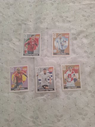 Lote 5 Cromos Extra Sticker Mundial