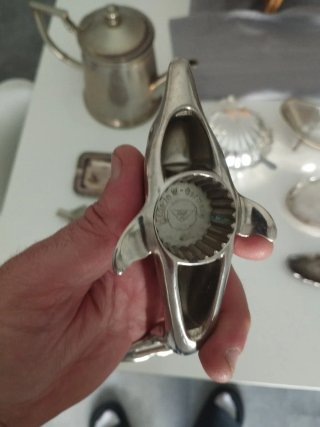 Lote Vintage Alpaca y metal plateado