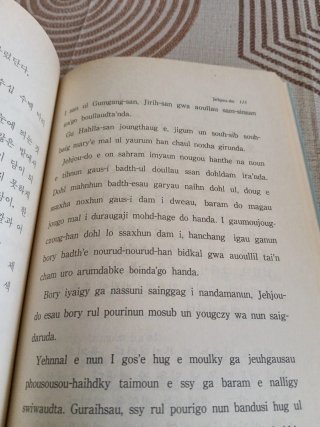 Manual de textos íntegramente en coreano.