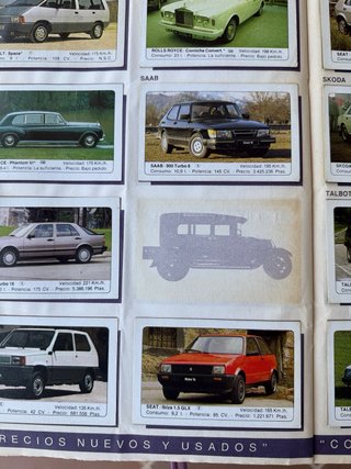 Colección Cromos Coches Motor 16