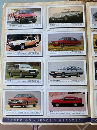 Colección Cromos Coches Motor 16