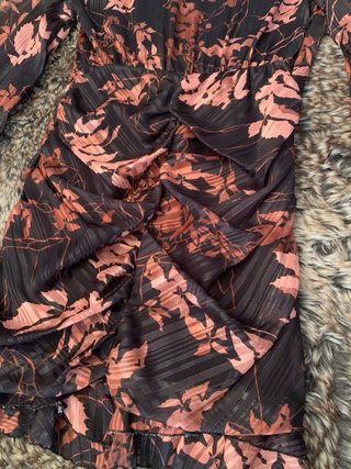Vestido mini floral talla S