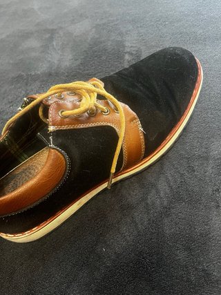 Zapatos Oxford Bicolor Negro/Marrón