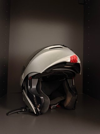 Casco AGV Modular Talla XL Plata