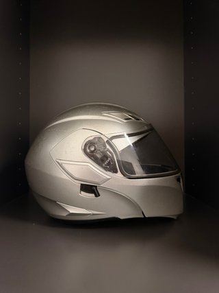 Casco AGV Modular Talla XL Plata