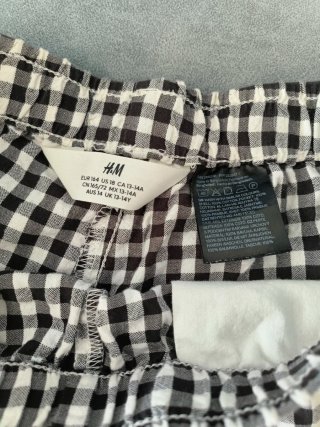 Shorts cuadros Vichy H&M (Talla 13-14 años / XS)