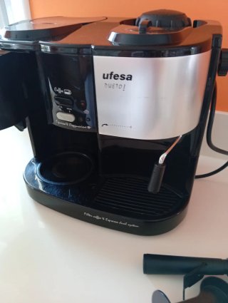Cafetera Ufesa Duetto Espresso y Filtro
