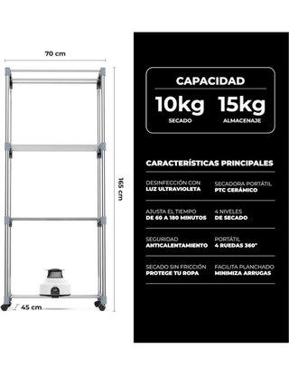 Secadora de Ropa NEWLUX Secadry V150 XXL-UV