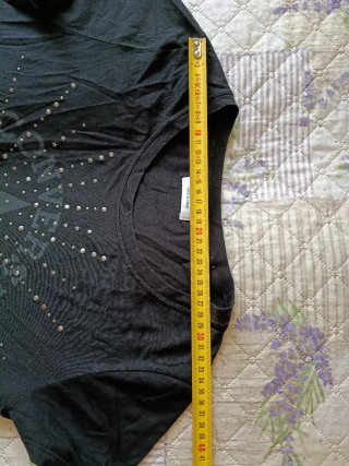 T-shirt Converse con Micro-Borchiette Nera