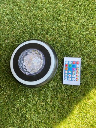 Lámpara LED Disco con Altavoz y Mando con blutut