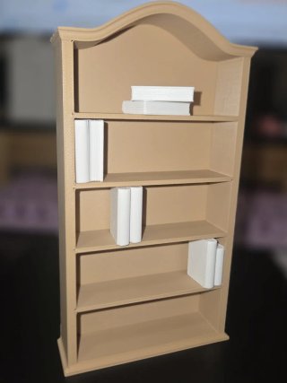 Mini libreria in scala per case delle bambole