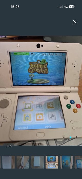 Nintendo 3DS Blanca + Animal Crossing+cargador