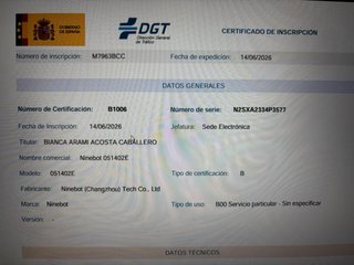 Segway Ninebot F25E | Cumple Certificado DGT