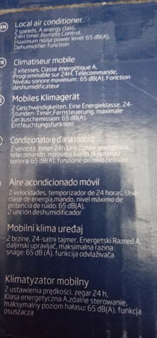 Aire Acondicionado Portátil Beko