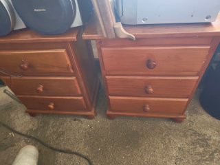 2 Mesitas de Noche Madera
