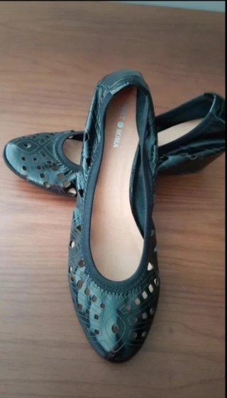 Bailarinas negras rejilla talla 41
