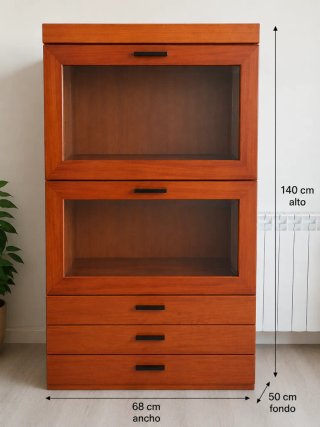 Mueble de salón completo madera.