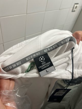 Sudadera Real Madrid Champions League Blanca