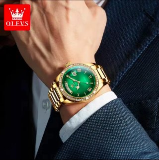 Reloj OLEVS Automático Hombre Esfera Verde