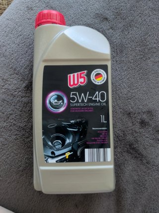 Aceite Motor W5 5W-40 Sintético 1L