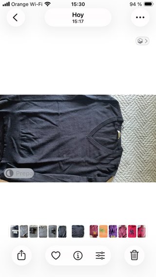 Dos jerseys de mujer negro y gris (basicos)