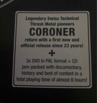 Coroner Autopsy The Years 1985-2014 DVD