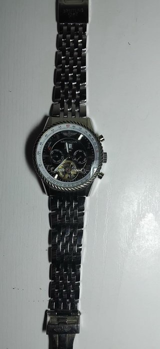 Reloj Breitling Automático Negro/Plateado