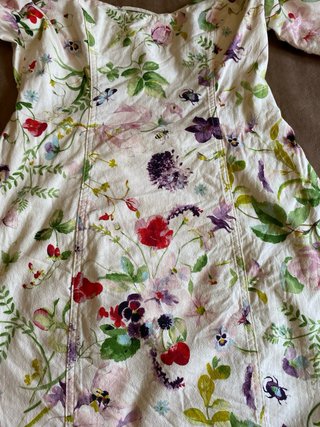 Vestido H&M floral forrado talla 40