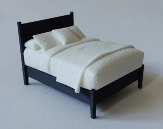 Letto in miniatura per case delle bambole
