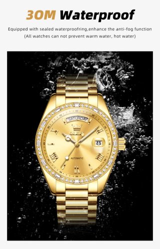 Reloj OLEVS Automático Dorado Hombre
