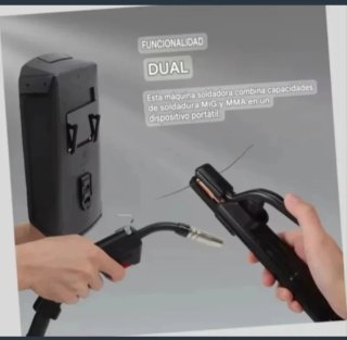Máquina Soldar Inverter Dual MIG/MMA