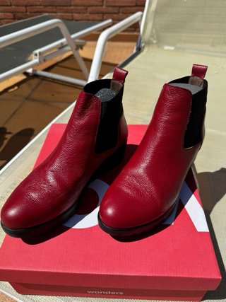 Botines Wonder Burdeos Talla 37
