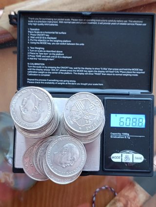 Monedas 100 Pesetas Plata Franco año 1966