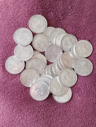 Monedas 100 Pesetas Plata Franco año 1966