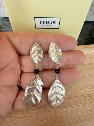 Pendientes Tous Plata Ley 925 Hoja