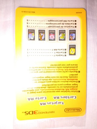 Tarjetas RA Nintendo 3DS