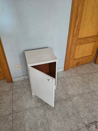 Armario bajo blanco 1 puerta