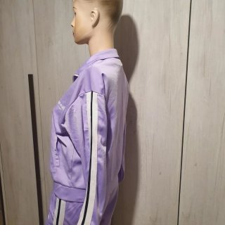 Tuta sportiva donna rosa/viola luccicante