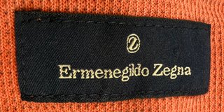 Jersey Ermenegildo Zegna coral XL algodón verano