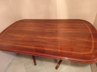 Mesa extensible madera vintage ovalada