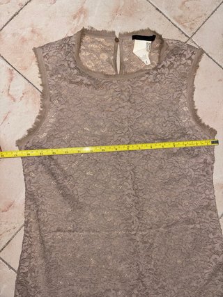 Abito Pinko pizzo beige taglia L
