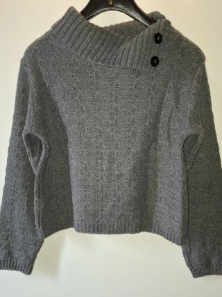 Maglione grigio lavorato
