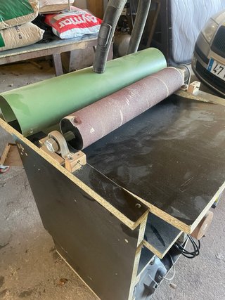 Lijadora de tambor casera