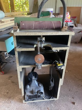 Lijadora de tambor casera