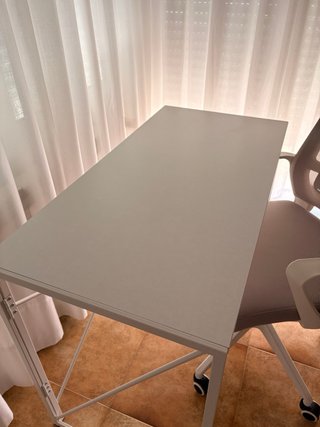 Escritorio y Silla Sklum Gris y Blanco